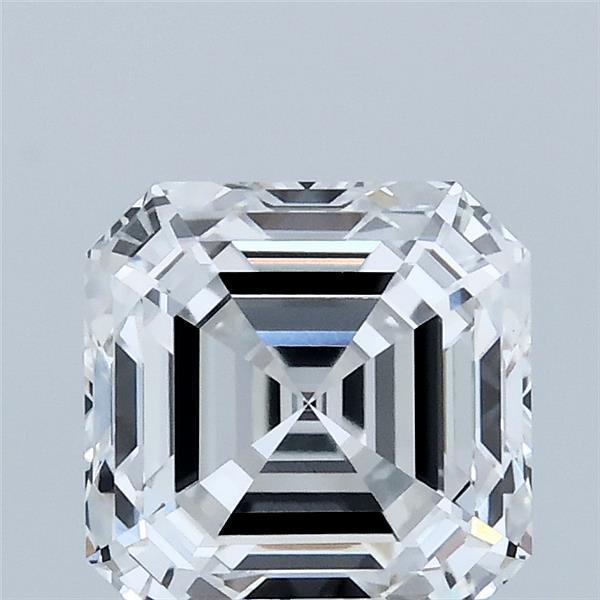 2.10 Carat Asscher Lab Grown Diamond, Excellent Polish, D Color, VVS2 Clarity