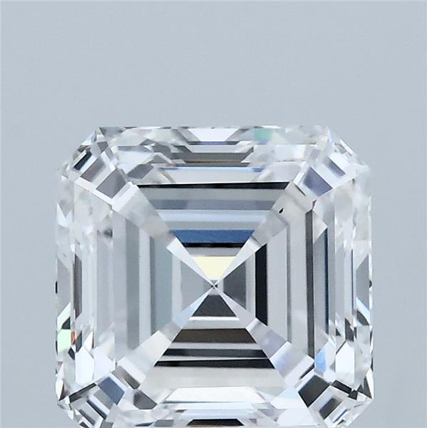 2.53 Carat Asscher Lab Grown Diamond, Excellent Polish, D Color, VS1 Clarity