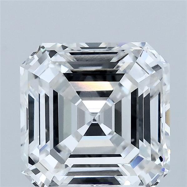 2.56 Carat Asscher Lab Grown Diamond, Excellent Polish, E Color, VVS2 Clarity
