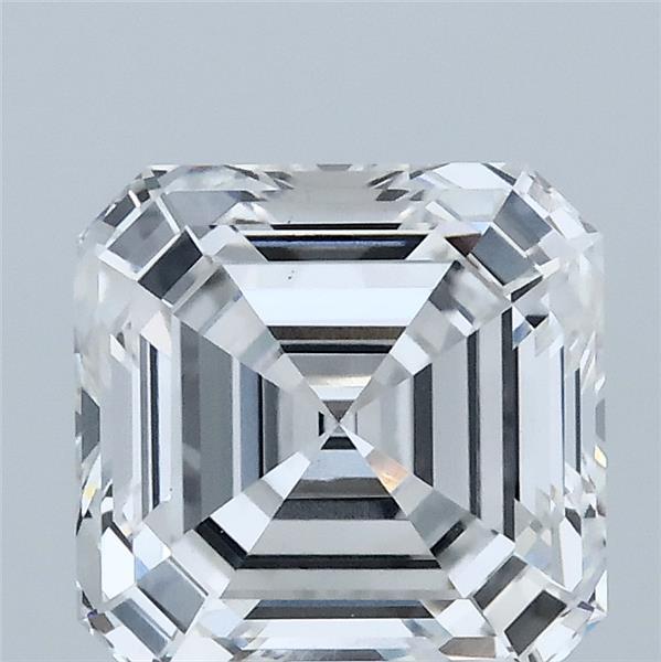 2.57 Carat Asscher Lab Grown Diamond, Excellent Polish, D Color, VS1 Clarity