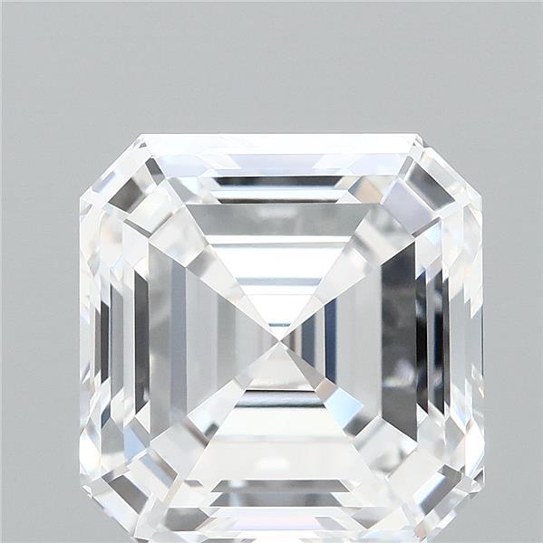 2.83 Carat Asscher Lab Grown Diamond, Excellent Polish, D Color, VVS2 Clarity
