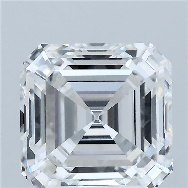 3.01 Carat Asscher Lab Grown Diamond, Excellent Polish, D Color, VVS2 Clarity