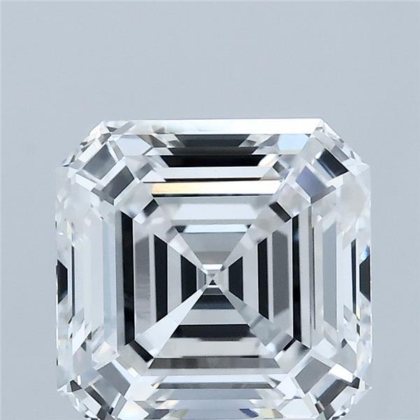 3.02 Carat Asscher Lab Grown Diamond, Excellent Polish, D Color, VVS2 Clarity