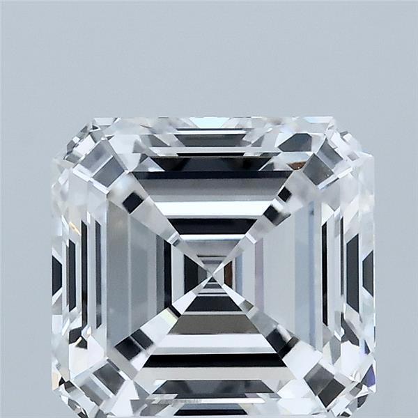 3.02 Carat Asscher Lab Grown Diamond, Excellent Polish, D Color, VVS2 Clarity