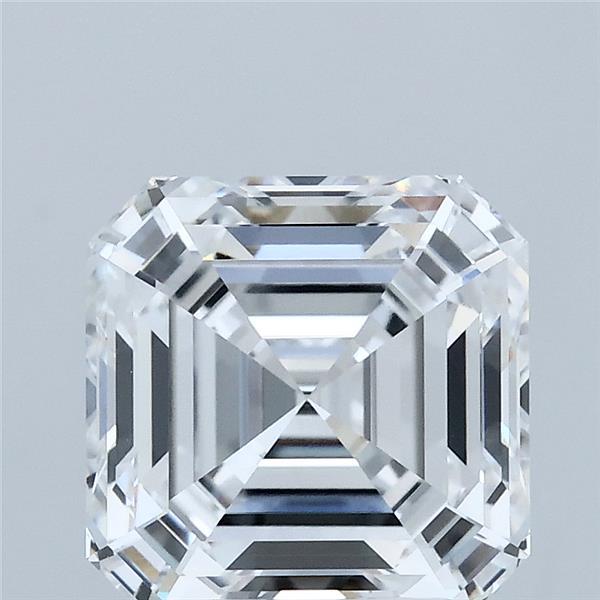 3.06 Carat Asscher Lab Grown Diamond, Excellent Polish, D Color, VVS2 Clarity