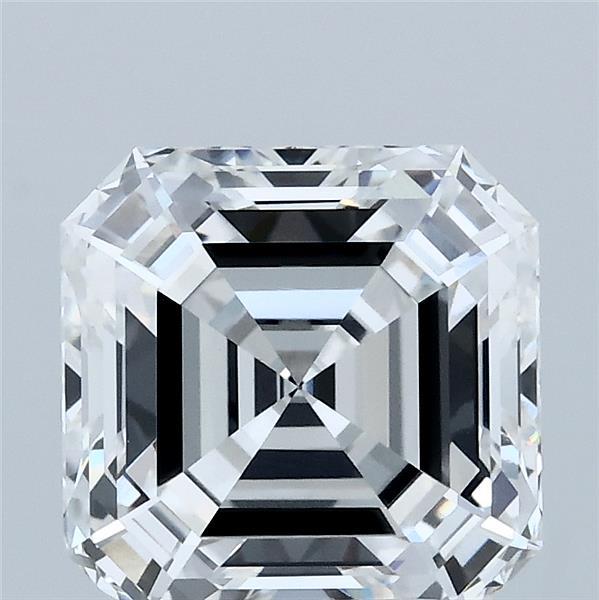 3.07 Carat Asscher Lab Grown Diamond, Excellent Polish, E Color, VVS2 Clarity