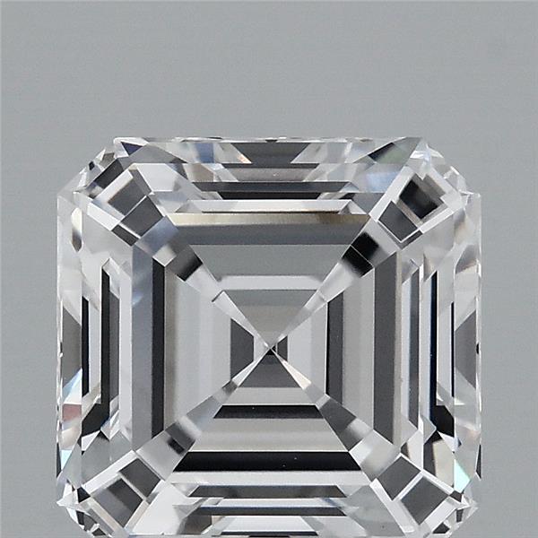 3.09 Carat Asscher Lab Grown Diamond, Excellent Polish, D Color, VVS1 Clarity