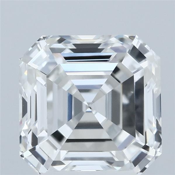 3.10 Carat Asscher Lab Grown Diamond, Excellent Polish, E Color, VVS2 Clarity