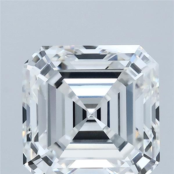 3.10 Carat Asscher Lab Grown Diamond, Excellent Polish, E Color, VVS2 Clarity