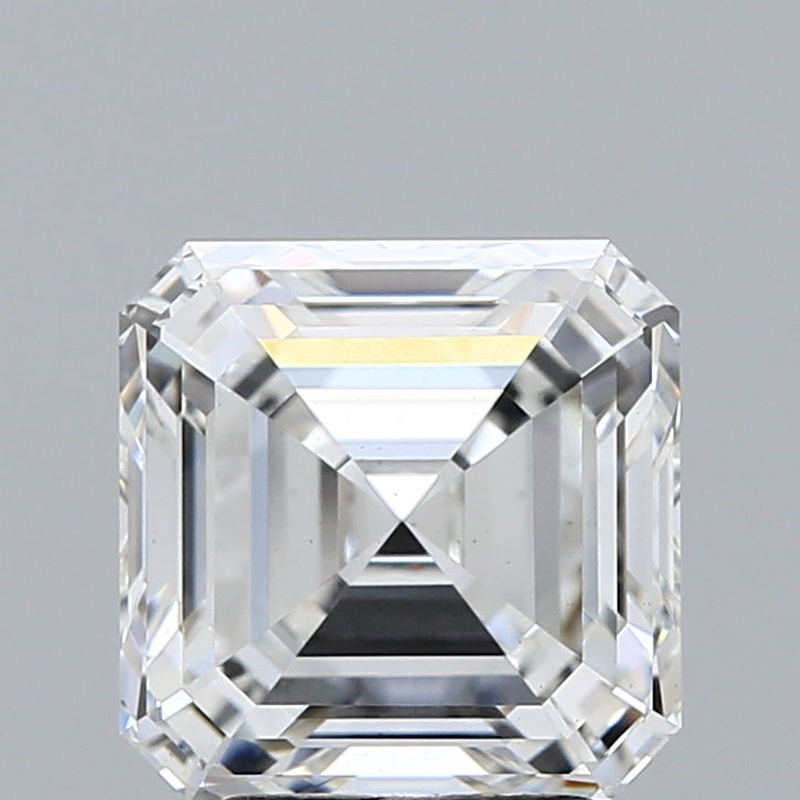 3.23 Carat Asscher Lab Grown Diamond, Excellent Polish, F Color, VS1 Clarity