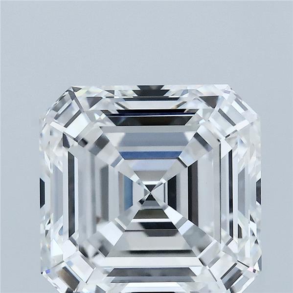 4.04 Carat Asscher Lab Grown Diamond, Excellent Polish, E Color, VVS2 Clarity