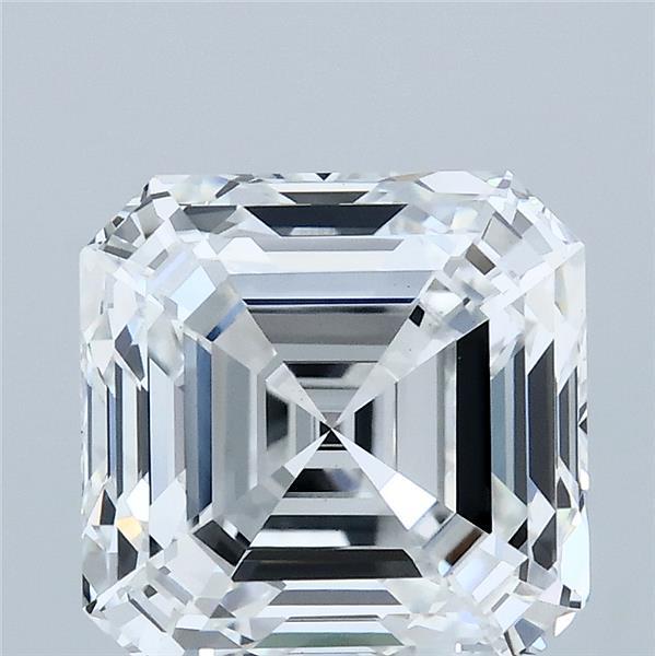 4.05 Carat Asscher Lab Grown Diamond, Excellent Polish, E Color, VVS2 Clarity