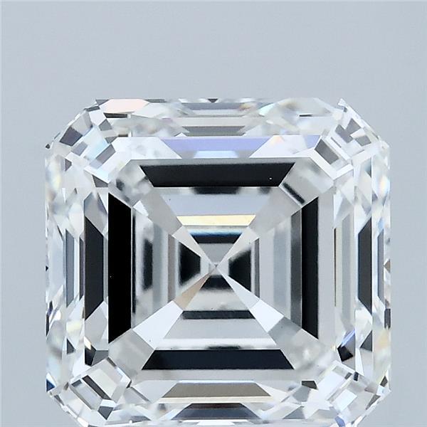 4.23 Carat Asscher Lab Grown Diamond, Excellent Polish, E Color, VVS2 Clarity