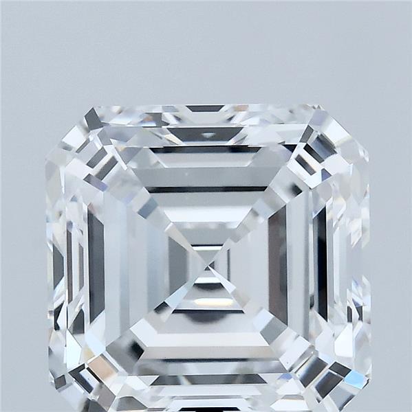5.06 Carat Asscher Lab Grown Diamond, Excellent Polish, D Color, VS1 Clarity