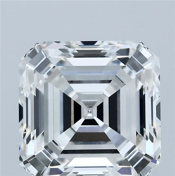 5.07 Carat Asscher Lab Grown Diamond, Excellent Polish, E Color, VVS2 Clarity