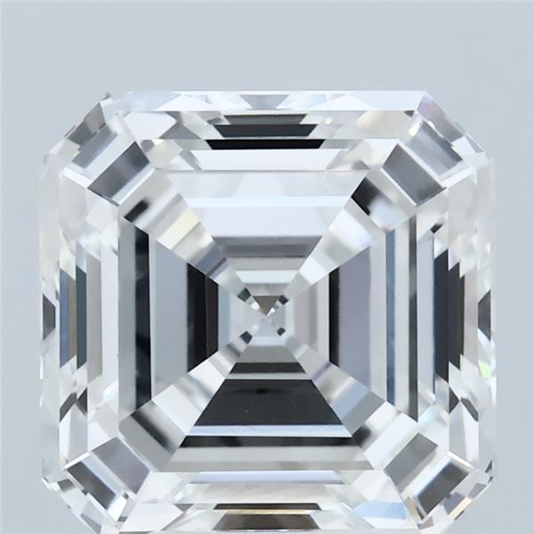 5.09 Carat Asscher Lab Grown Diamond, Excellent Polish, F Color, VVS2 Clarity