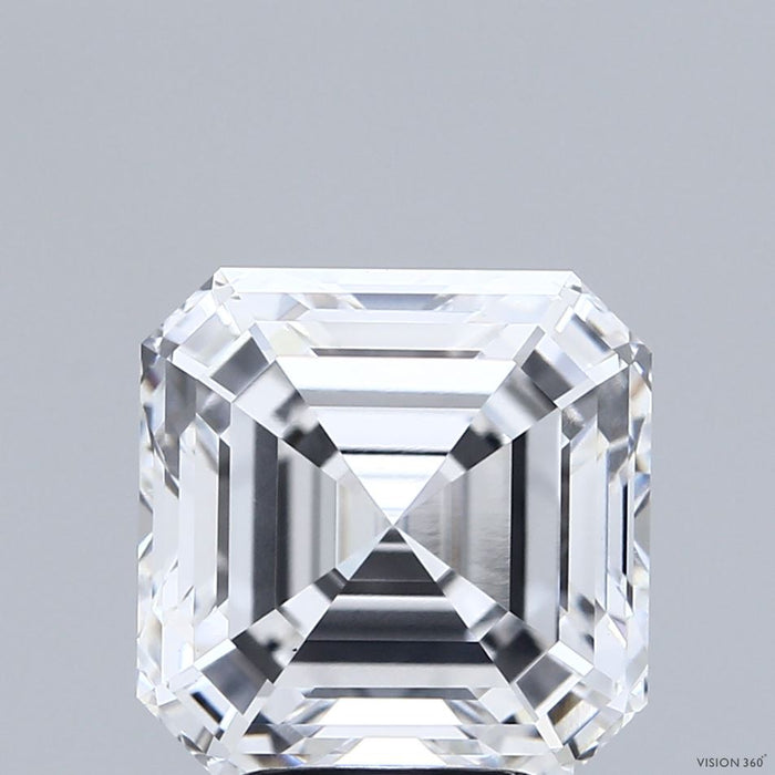 5.21 Carat Asscher Lab Grown Diamond, Excellent Polish, E Color, VS1 Clarity