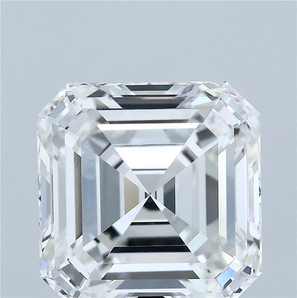 5.30 Carat Asscher Lab Grown Diamond, Excellent Polish, E Color, VVS2 Clarity