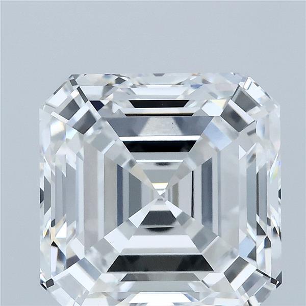 6.30 Carat Asscher Lab Grown Diamond, Excellent Polish, E Color, VS1 Clarity
