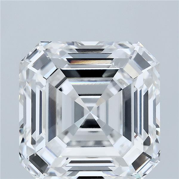 8.72 Carat Asscher Lab Grown Diamond, Excellent Polish, E Color, VVS2 Clarity