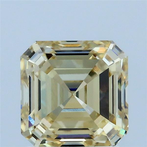 2.04 Carat Asscher Lab Grown Diamond, Fancy Yellow Color, VVS1 Clarity