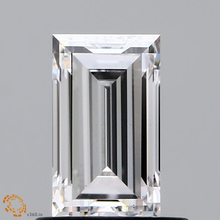 0.91 Carat Baguette Lab Grown Diamond, Excellent Polish, D Color, VS1 Clarity