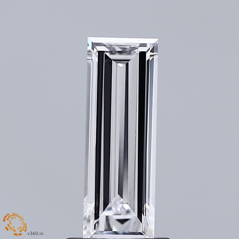 0.92 Carat Baguette Lab Grown Diamond, Very Good Polish, E Color, VVS1 Clarity