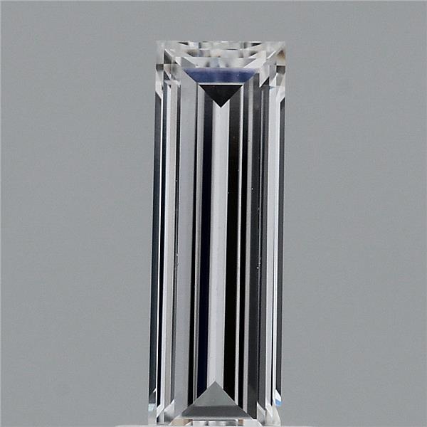 0.93 Carat Baguette Lab Grown Diamond, Excellent Polish, E Color, VVS2 Clarity