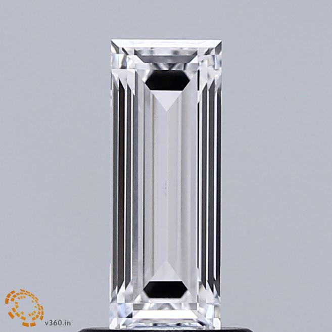 1.03 Carat Baguette Lab Grown Diamond, Excellent Polish, D Color, VVS2 Clarity