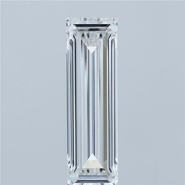 1.04 Carat Baguette Lab Grown Diamond, Excellent Polish, E Color, VVS2 Clarity