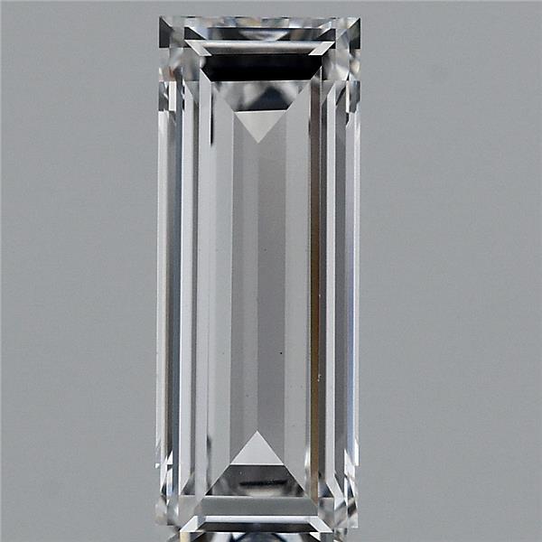 1.05 Carat Baguette Lab Grown Diamond, Excellent Polish, E Color, VS1 Clarity
