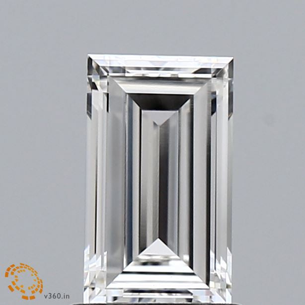 1.05 Carat Baguette Lab Grown Diamond, Excellent Polish, G Color, VVS2 Clarity