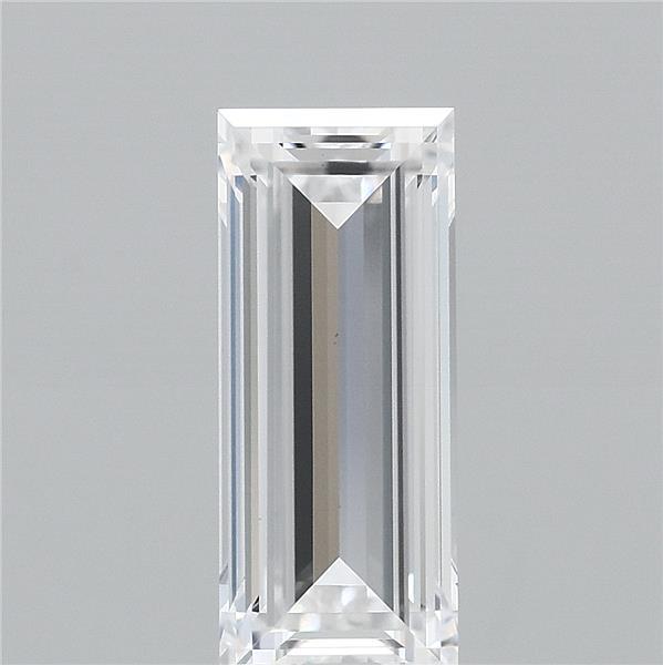 1.06 Carat Baguette Lab Grown Diamond, Excellent Polish, D Color, VVS2 Clarity