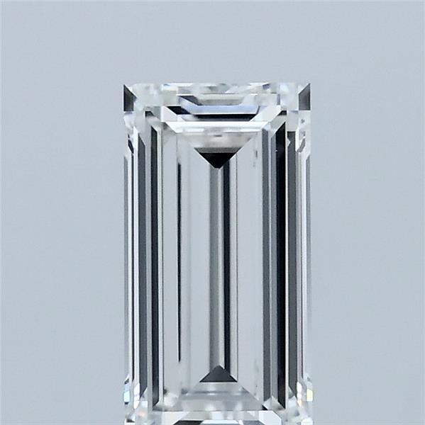 1.07 Carat Baguette Lab Grown Diamond, Excellent Polish, E Color, VVS2 Clarity