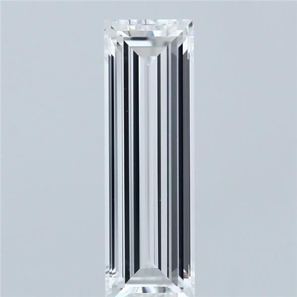 1.09 Carat Baguette Lab Grown Diamond, Excellent Polish, D Color, VVS1 Clarity