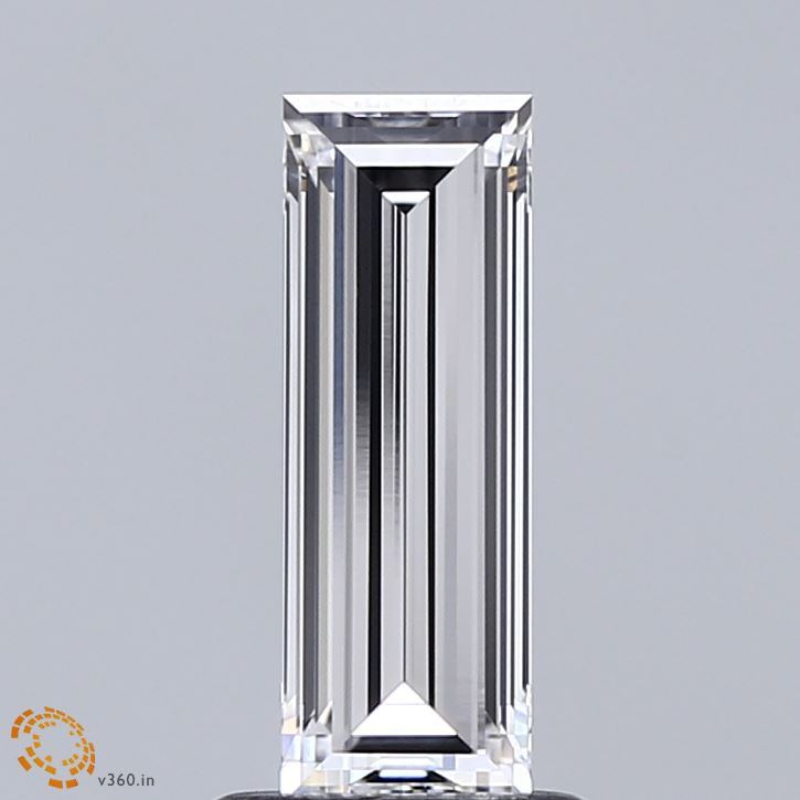 1.11 Carat Baguette Lab Grown Diamond, Excellent Polish, E Color, VVS2 Clarity