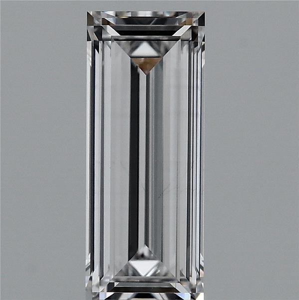 1.15 Carat Baguette Lab Grown Diamond, Excellent Polish, E Color, VS1 Clarity