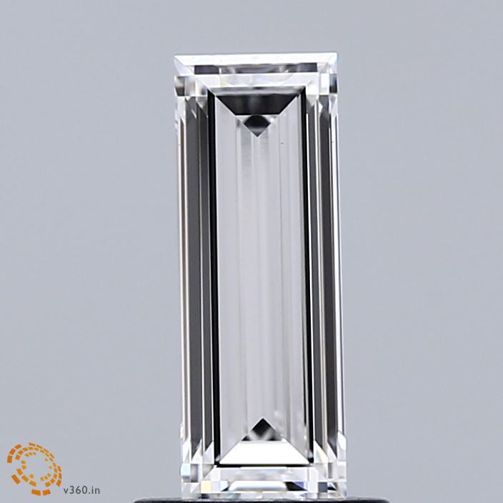 1.17 Carat Baguette Lab Grown Diamond, Excellent Polish, E Color, VVS2 Clarity