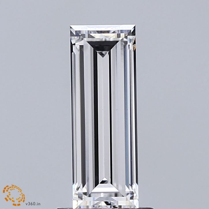 1.20 Carat Baguette Lab Grown Diamond, Excellent Polish, E Color, VVS2 Clarity
