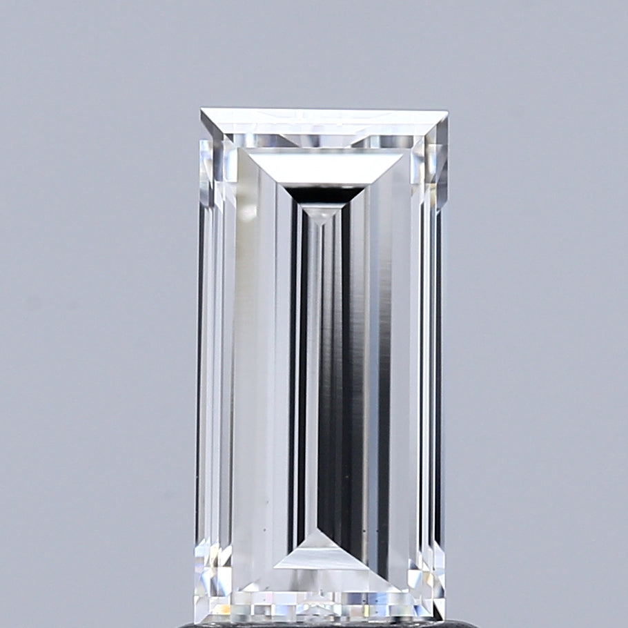 1.43 Carat Baguette Lab Grown Diamond, Excellent Polish, F Color, VS1 Clarity
