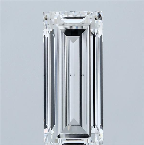 3.73 Carat Baguette Lab Grown Diamond, Excellent Polish, E Color, VS1 Clarity
