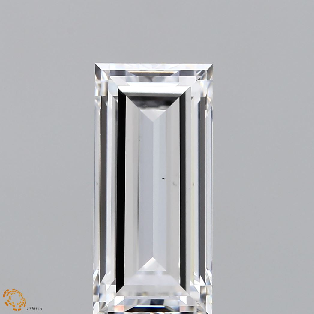 4.04 Carat Baguette Lab Grown Diamond, Excellent Polish, E Color, VS1 Clarity
