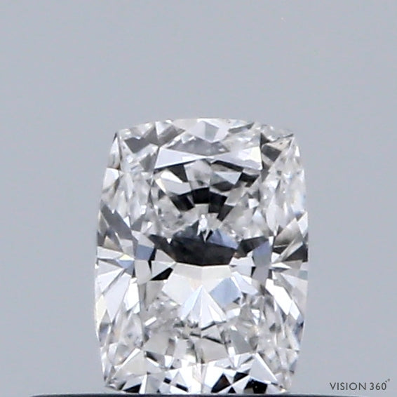 0.33 Carat Cushion Lab Grown Diamond, Very Good Polish, E Color, VS1 Clarity