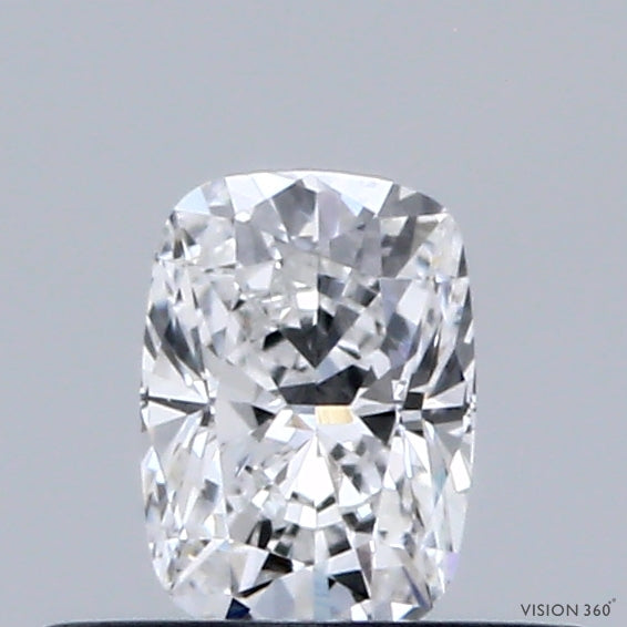 0.34 Carat Cushion Lab Grown Diamond, Very Good Polish, D Color, VS2 Clarity