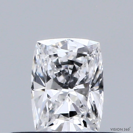 0.35 Carat Cushion Lab Grown Diamond, Very Good Polish, D Color, VS1 Clarity