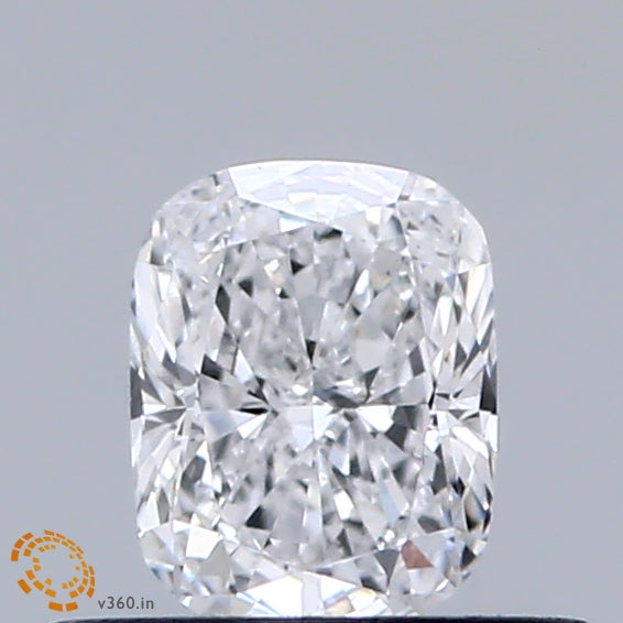 0.38 Carat Cushion Lab Grown Diamond, Very Good Polish, E Color, VS1 Clarity