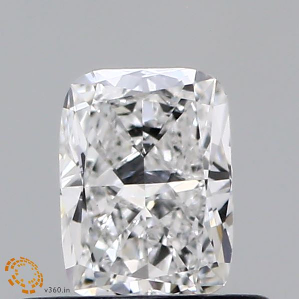0.49 Carat Cushion Lab Grown Diamond, Very Good Polish, E Color, VS1 Clarity