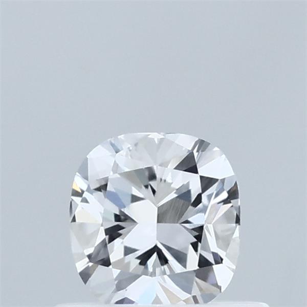 0.54 Carat Cushion Lab Grown Diamond, Very Good Polish, D Color, VVS2 Clarity