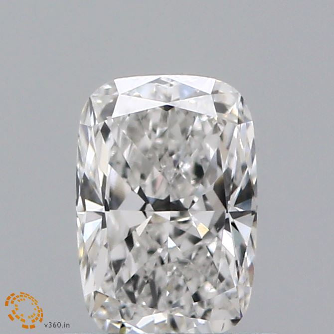 0.60 Carat Cushion Lab Grown Diamond, Excellent Polish, E Color, VS1 Clarity