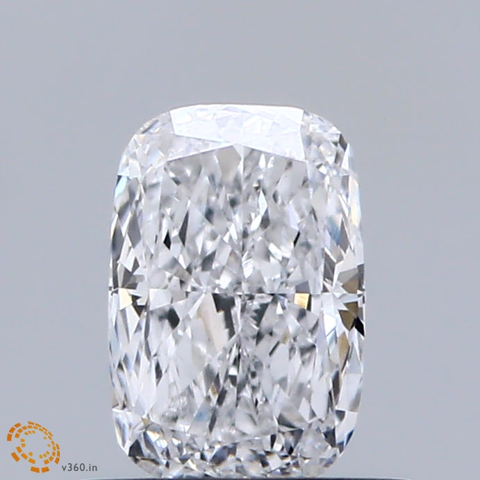 0.63 Carat Cushion Lab Grown Diamond, Very Good Polish, D Color, VS1 Clarity